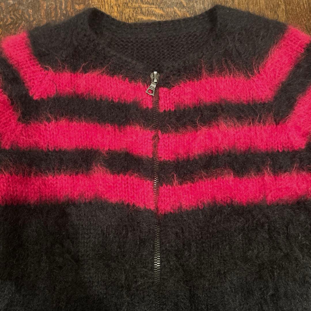 BACKLASH バックラッシュ モヘアニット カーディガン ライダース