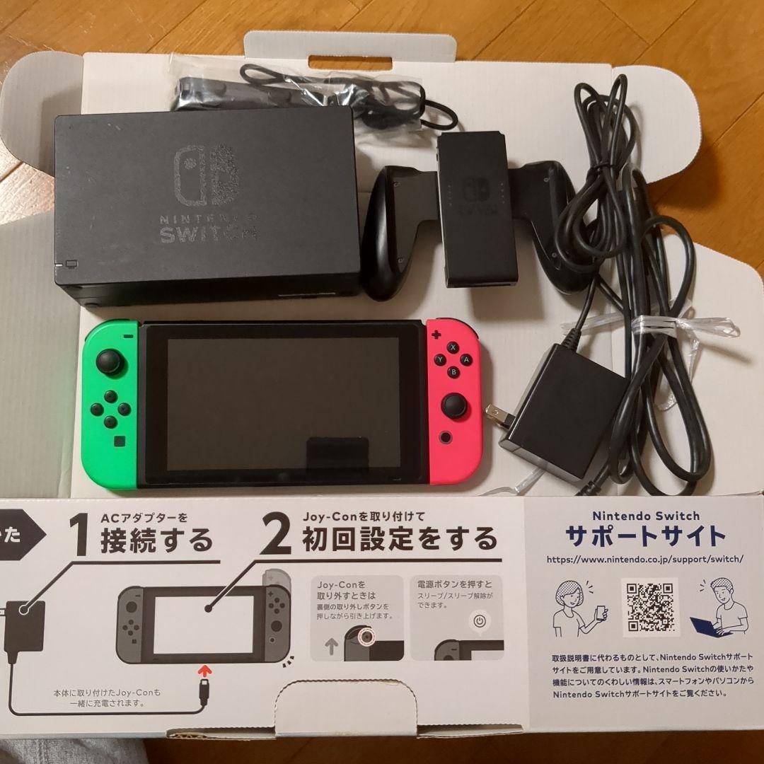 Nintendo Switch 本体 ネオンピンク/グリーン Amazon.com: Nintendo Switch - Joy-Con (L/R)-Neon Green/Neon Pink