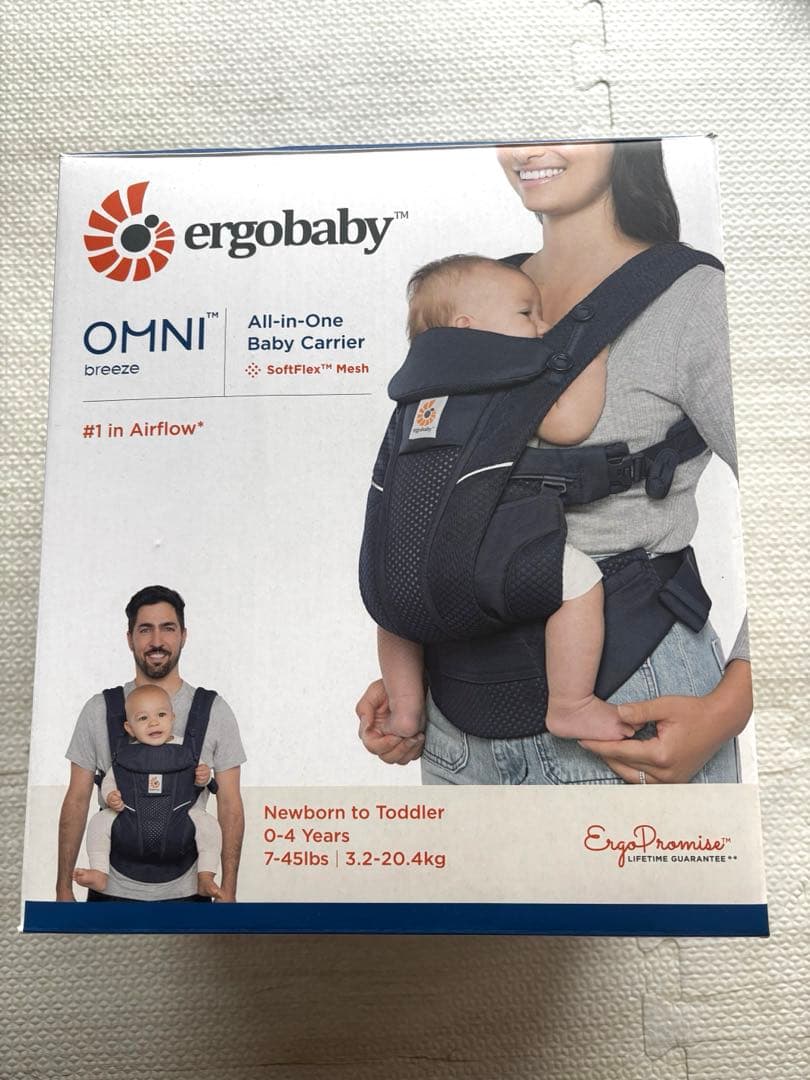 エルゴベビー OMNI Breeze ネイビー 前向き可 ベビー・キッズ 外出