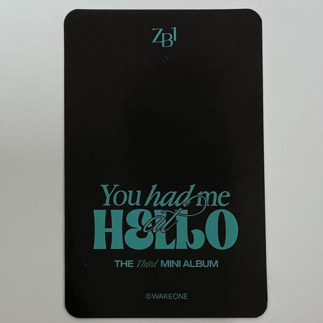 ZB1 ゼベワン ポップアップ オフライン限定 MD購入特典 トレカ ゴヌク