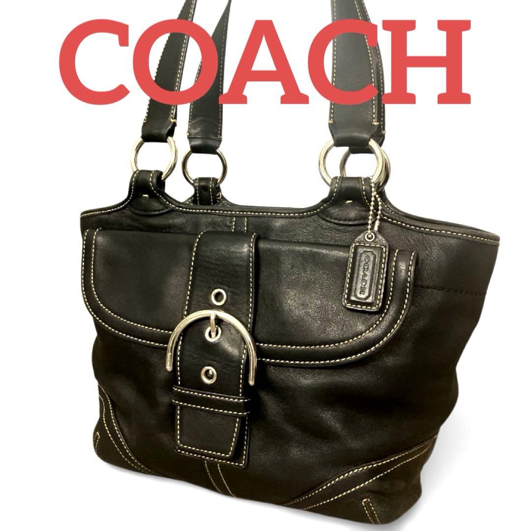 美品】COACH ソーホー オールレザー ショルダー ハンドバッグ9637