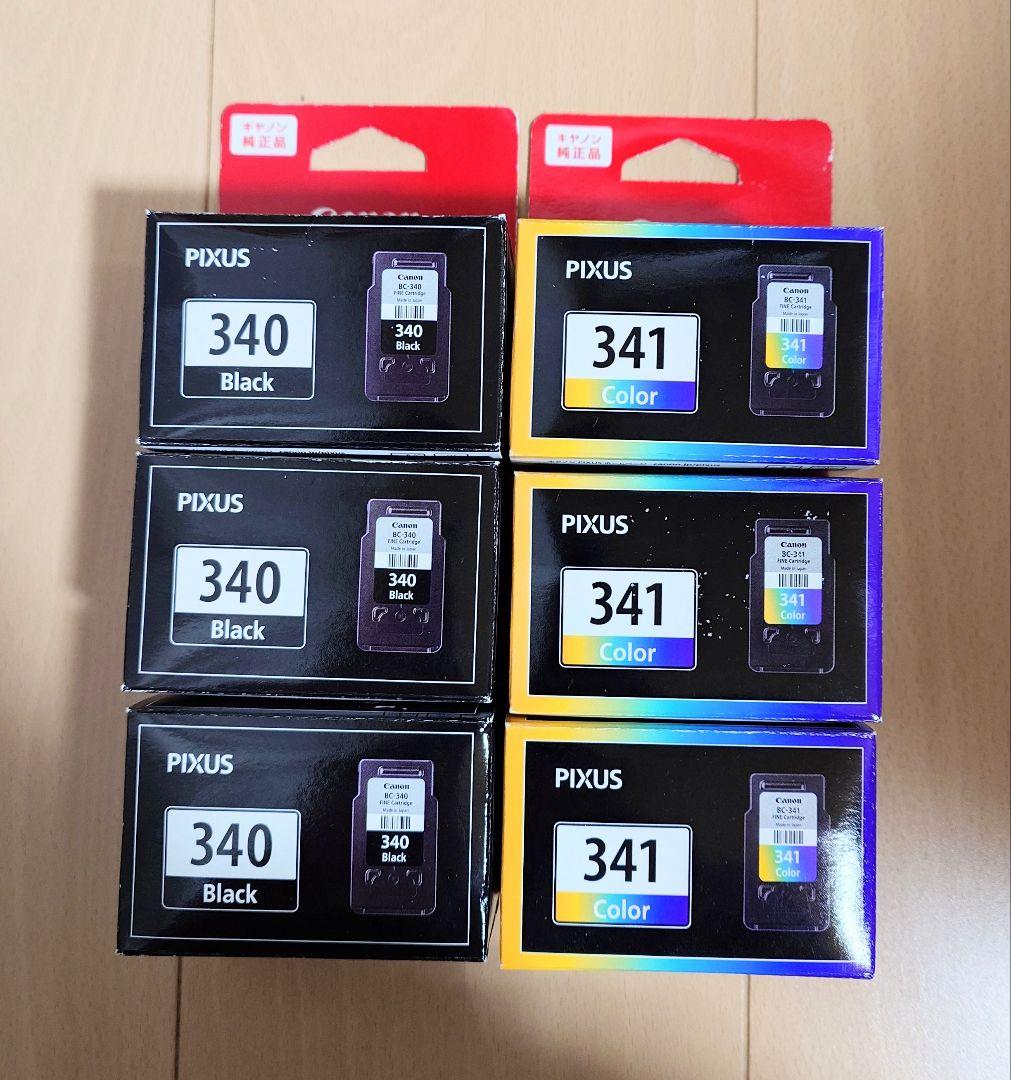 キャノン 純正 インク BC-340 BC-341 各3セット - メルカリ
