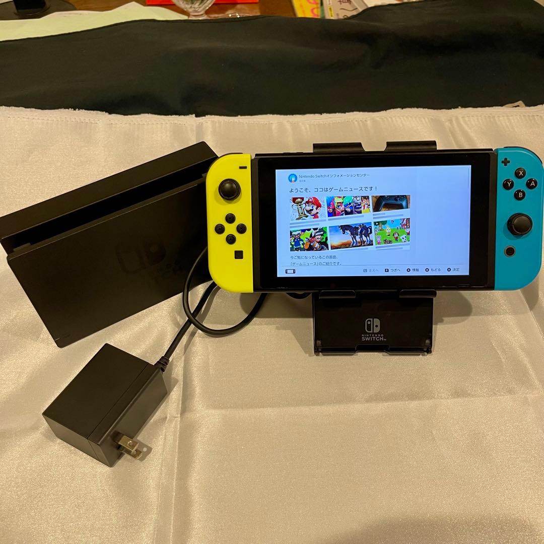 Nintendo Switch HAC-001 本体 充電台 スタンド 動作OK - メルカリ
