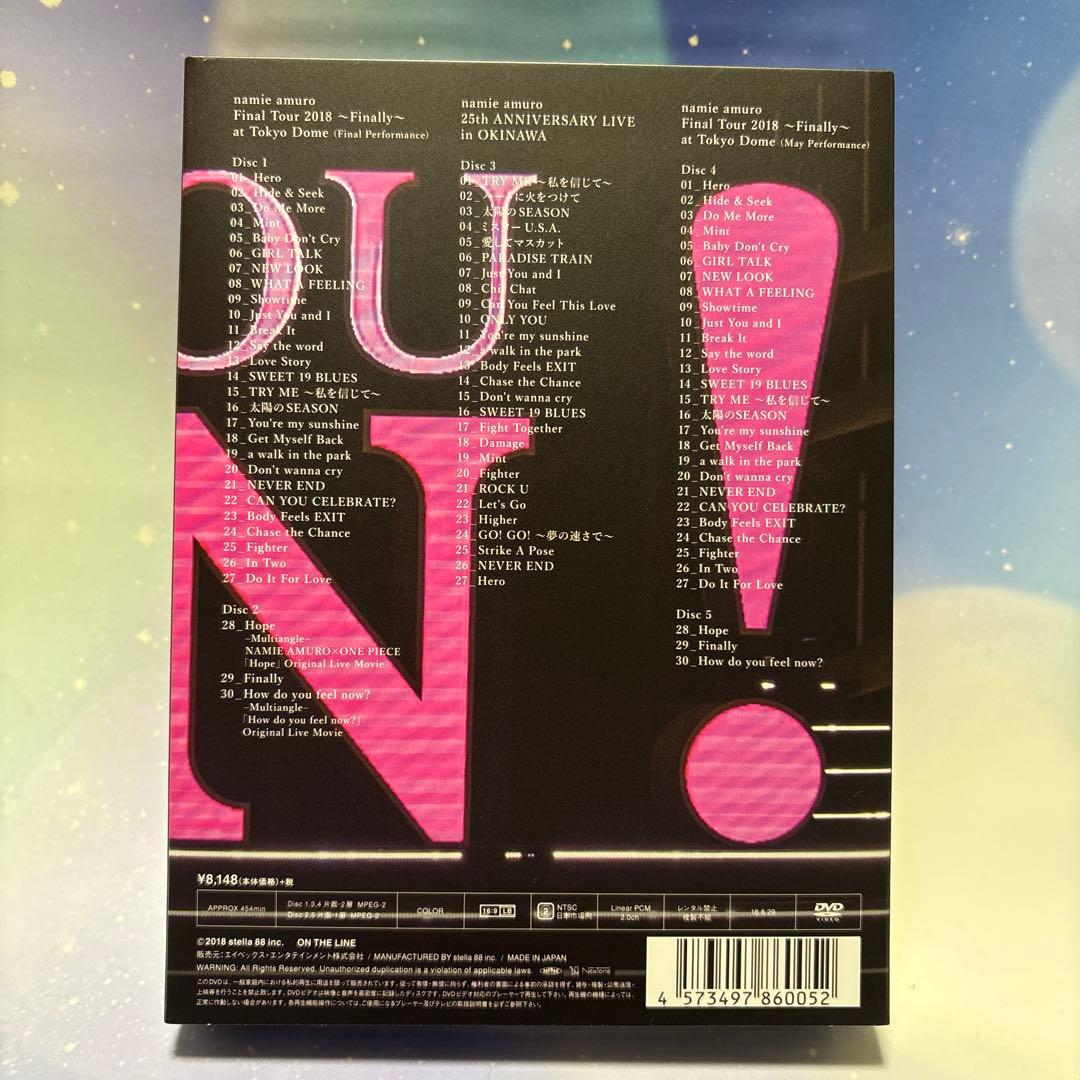 安室奈美恵 FINALLY DVD5枚組 初回盤 ラストドームツアー - メルカリ