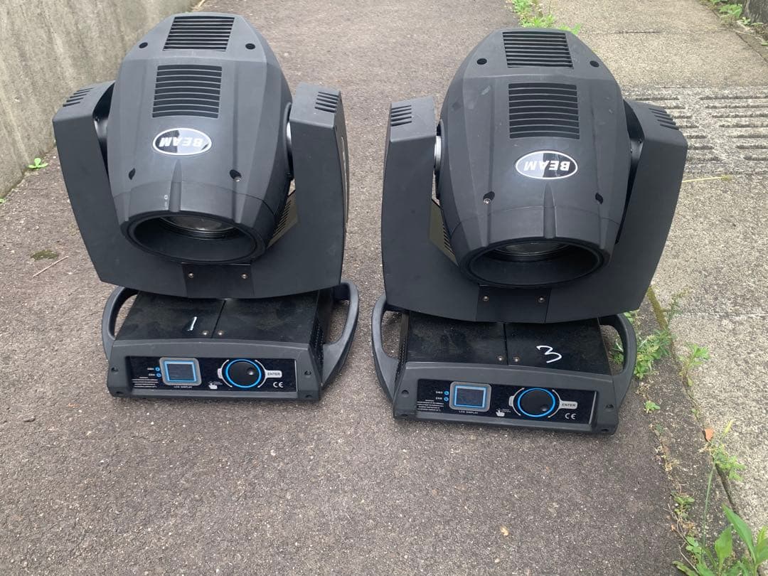 BEAM 230w 高出力ライティング機材 2台セット (3) Mini Sharpy Beam 230W 7R Moving Head Light or Only Flightcase Clay