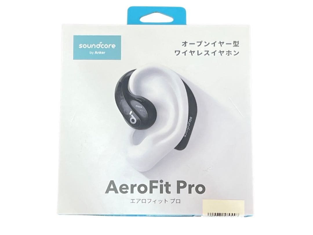 Soundcore AeroFit Pro ワイヤレスイヤホン　ブラック　美品 完全ワイヤレスイヤホン Anker Soundcore AeroFit Pro ミッドナイト