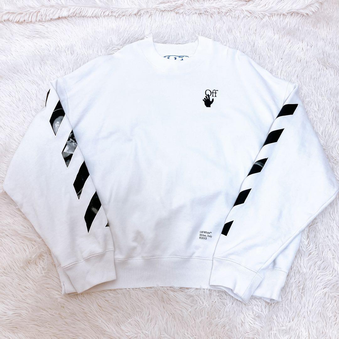 オフホワイト　バックアロー　プリント　スウェット　トレーナー　XL 楽天市場】OFF-WHITE オフホワイト スウェット サイズ:XL 23SS アロー