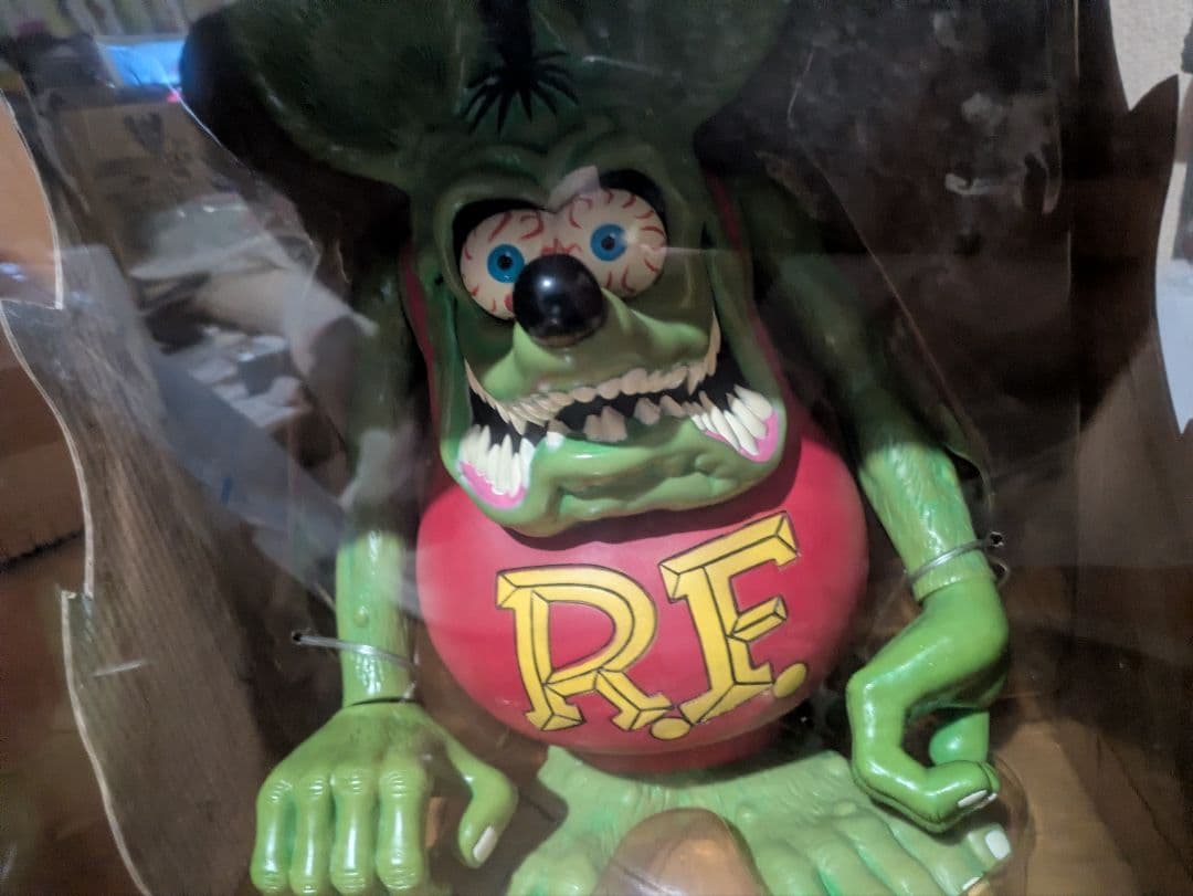 ラットフィンク バンク　RAT FINK　　貯金箱　ソフビ RAT FINK（ラットフィンク） ファンコ 12インチ バンク アメリカ雑貨