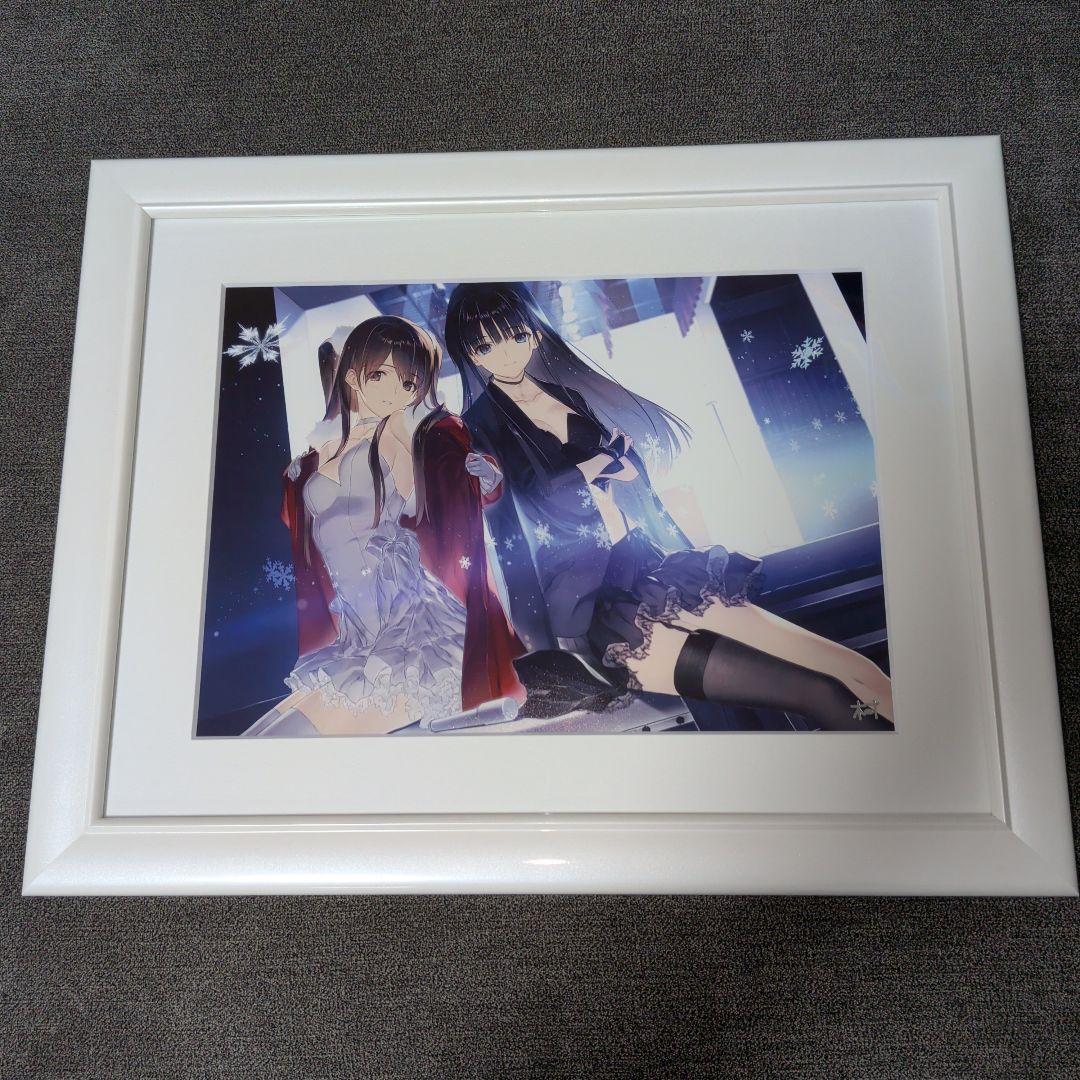 【WHITE ALBUM2】なかむらたけし箔押しサイン入り 描き下ろし複製原画 AQUAPLUS STORE：『WHITE ALBUM2』なかむらたけし箔押しサイン入り