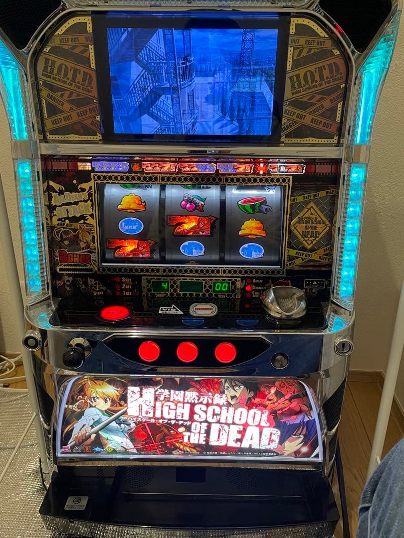 引き取り限定　データカウンター付き　パチスロ　ハイスクールオブザデッド　実機 スパイキー 学園黙示録H.O.T.D（ハイスクール・オブ・ザ・デッド）実機