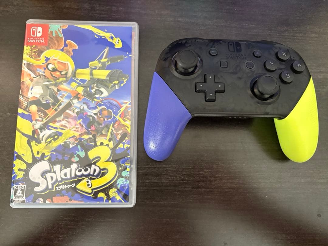 スプラトゥーン3 & 33 純正プロコン スプラトゥーン3版 Amazon.co.jp: 【任天堂純正品】Nintendo Switch Proコントローラー