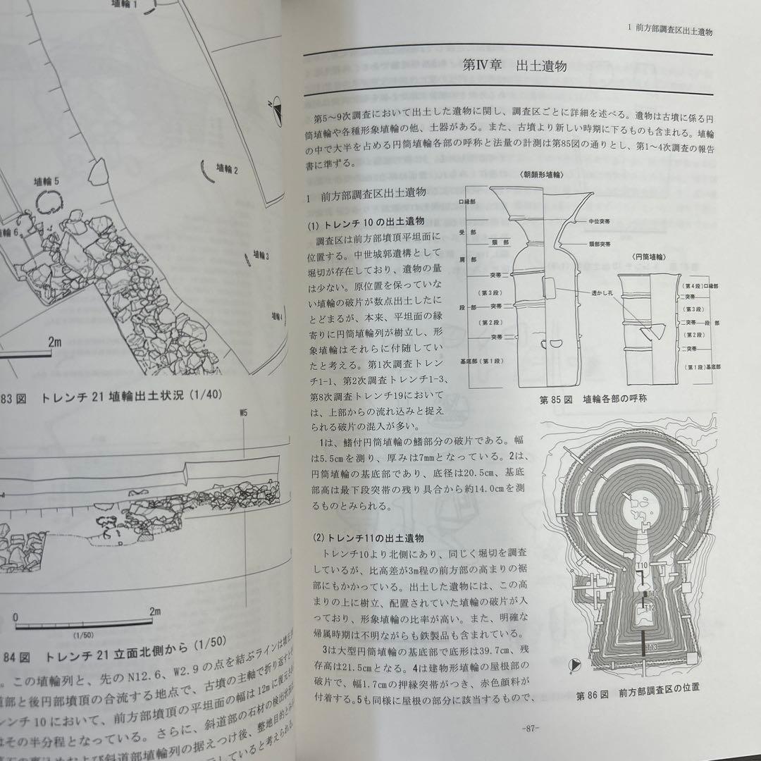 文化財調査報告書 金蔵山古墳 考古学 古墳時代 前方後円墳 円筒埴輪