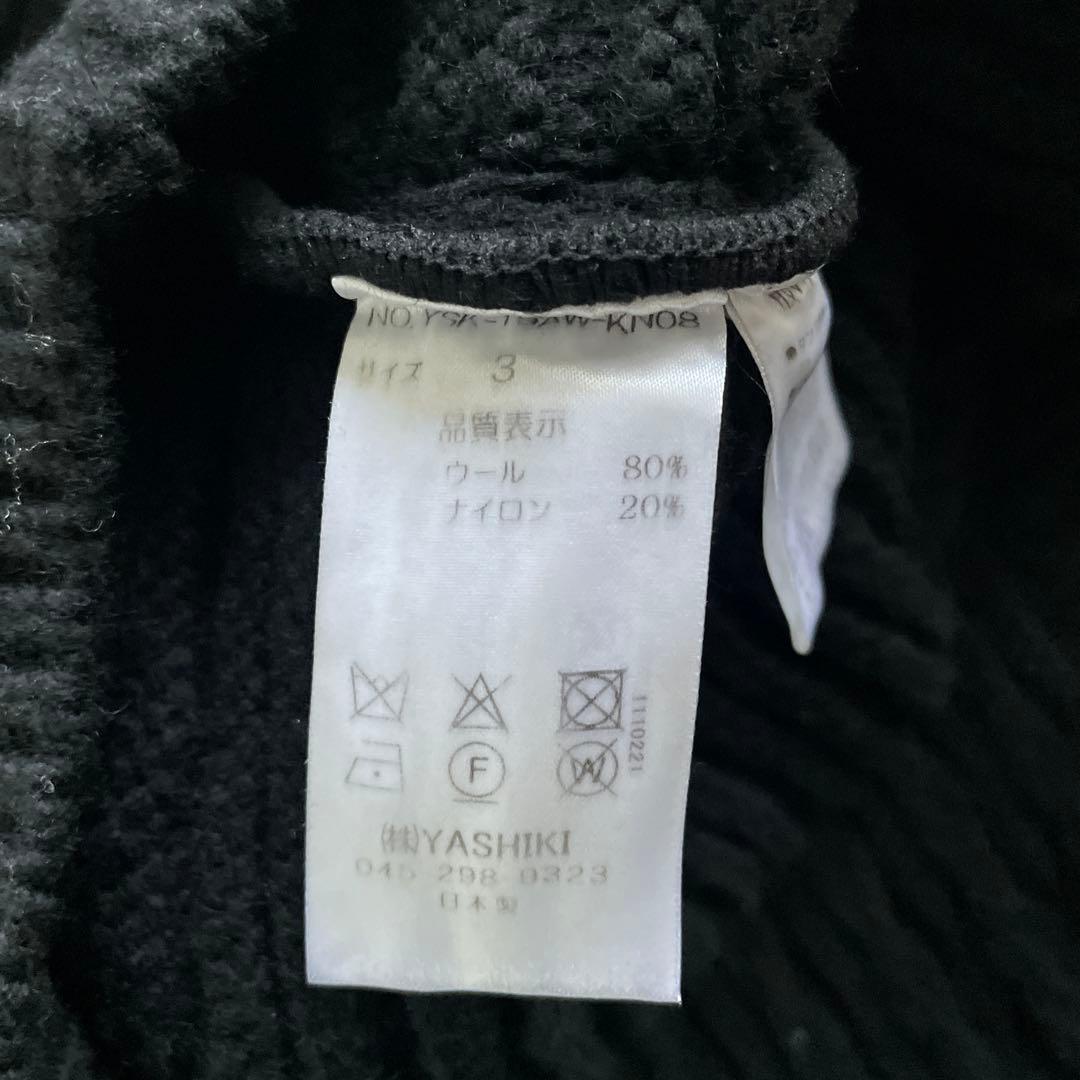 YASHIKI 19AW ブラックニットセーター - メルカリ