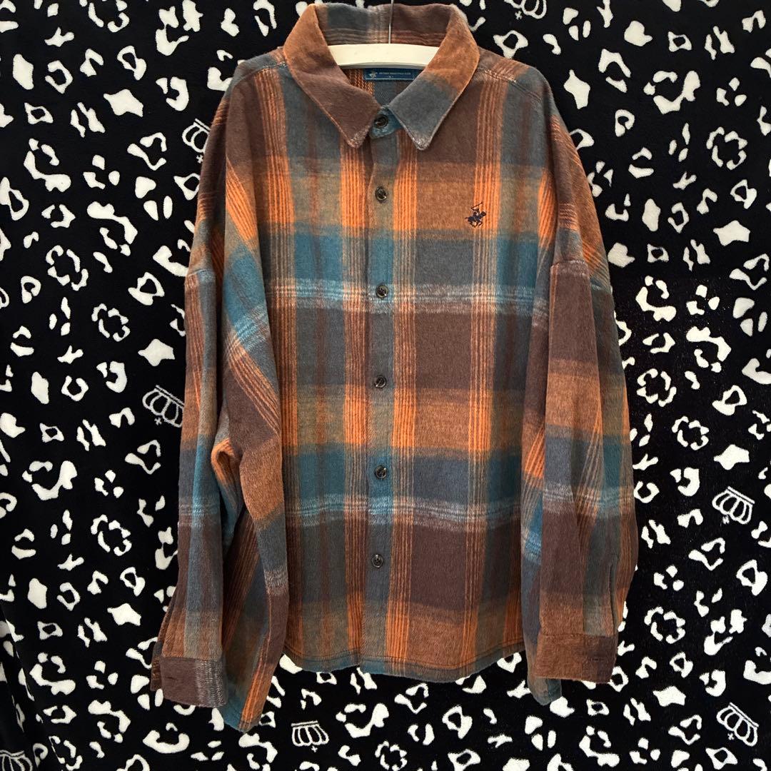 BEVERLY HILLS POLO CLUB シャギーチェックシャツ - メルカリ