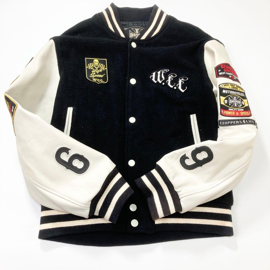 WEST COAST CHOPPERS スタジャン 袖レザー XLW - メルカリ
