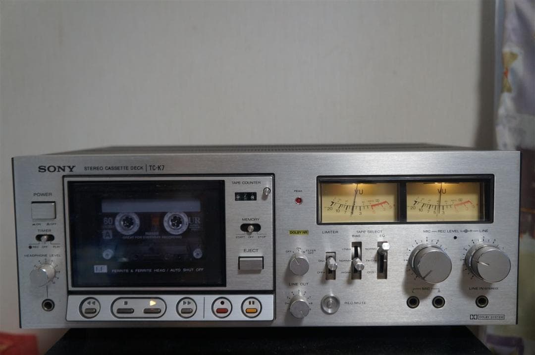 SONY　ソニー　カセットデッキ　ＴＣ－Ｋ７　整備品 Yahoo!オークション -「sony tc-k7 カセットデッキ」の落札相場・落札価格