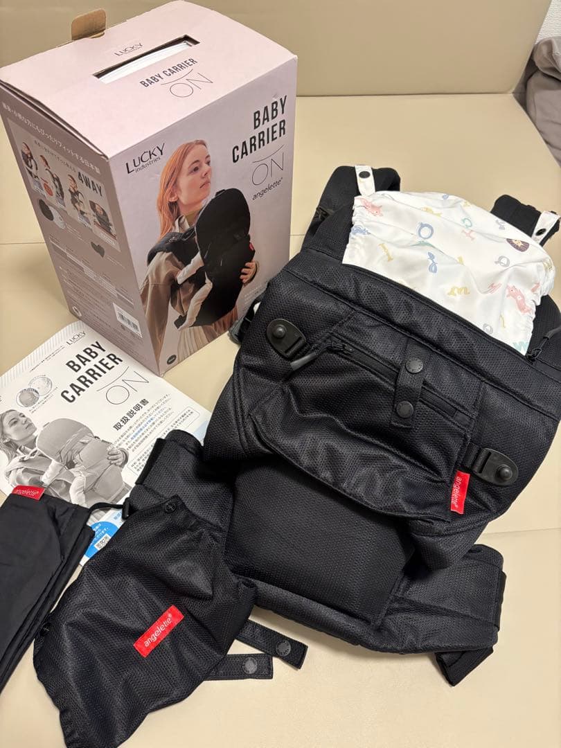 アンジェリッテ　ベビーキャリアオン(ブラック) angelette BABY CARRIER ON アンジェレッテベビー キャリア オン