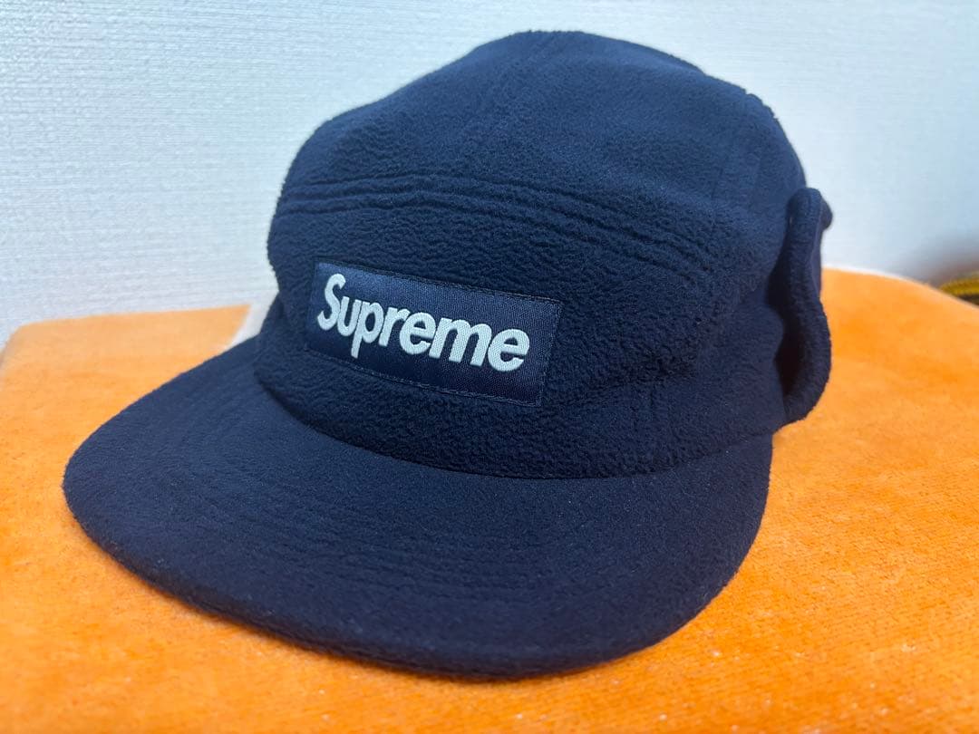SUPREME POLARTEC フリースキャップ M/L 希少 SUPREME POLARTEC® Packable Camp Cap W Earflaps • Green Fleece Hat