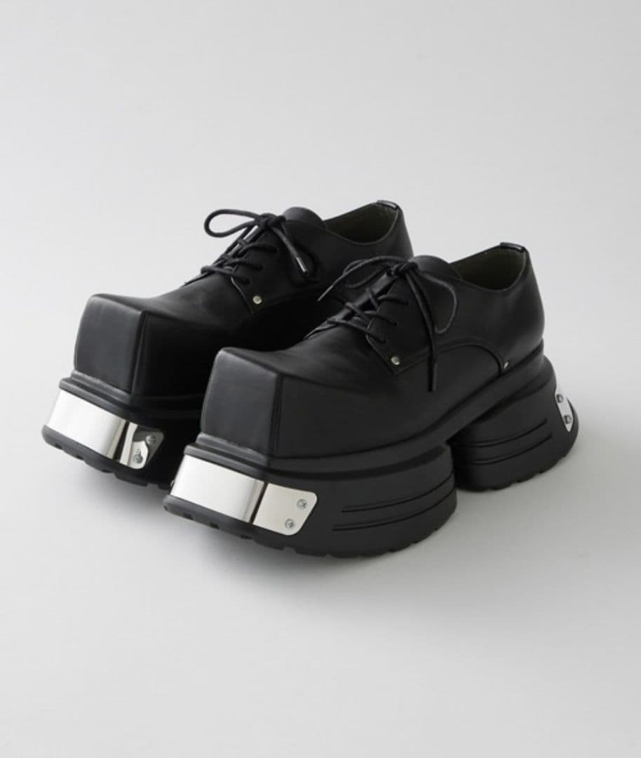 【GRANCY】 メタルプレートレザーシューズ 40 GRANCY】Metal Plate Leather Shoes / メタルプレートレザーシューズ