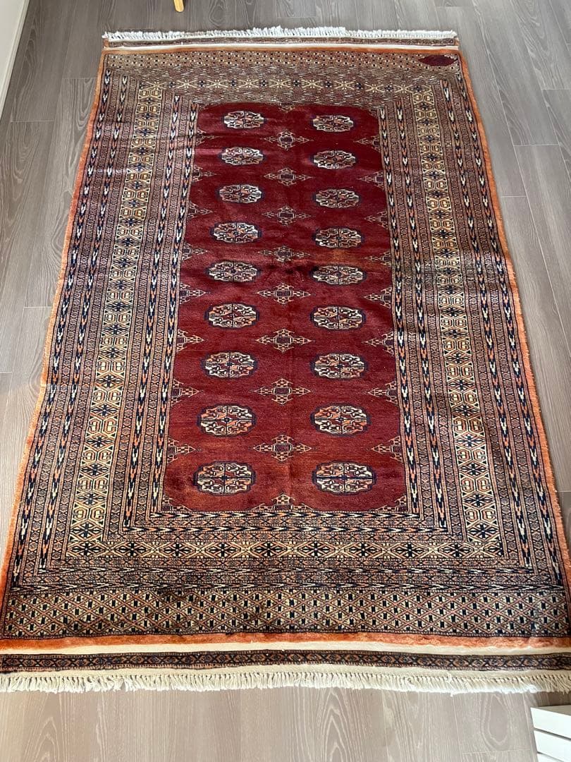 ヴィンテージラグ約200cm x 127cm ギャッベ（ギャベ）専門店 インプレッションオブギャッベ / オールド