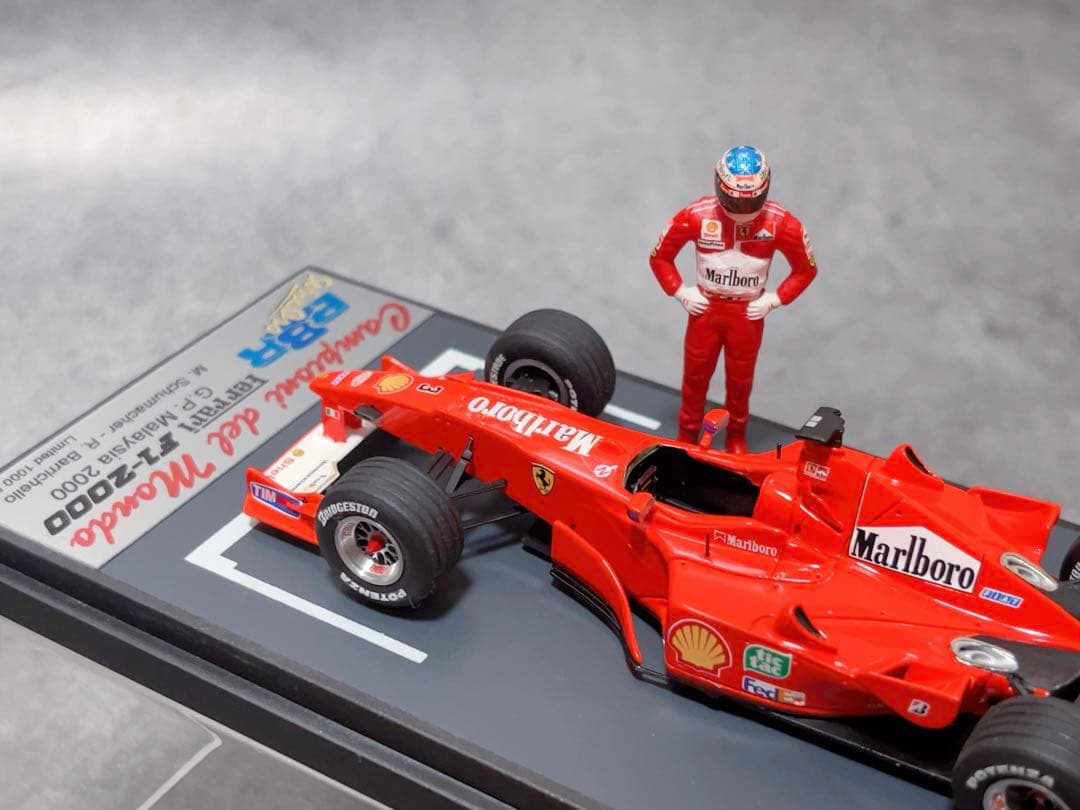 1000個限定品　BBR　1/43　フェラーリ　F1 2000　マレーシアGP Yahoo!オークション -「フェラーリ f1 2000」(BBR) (自動車)の落札相場