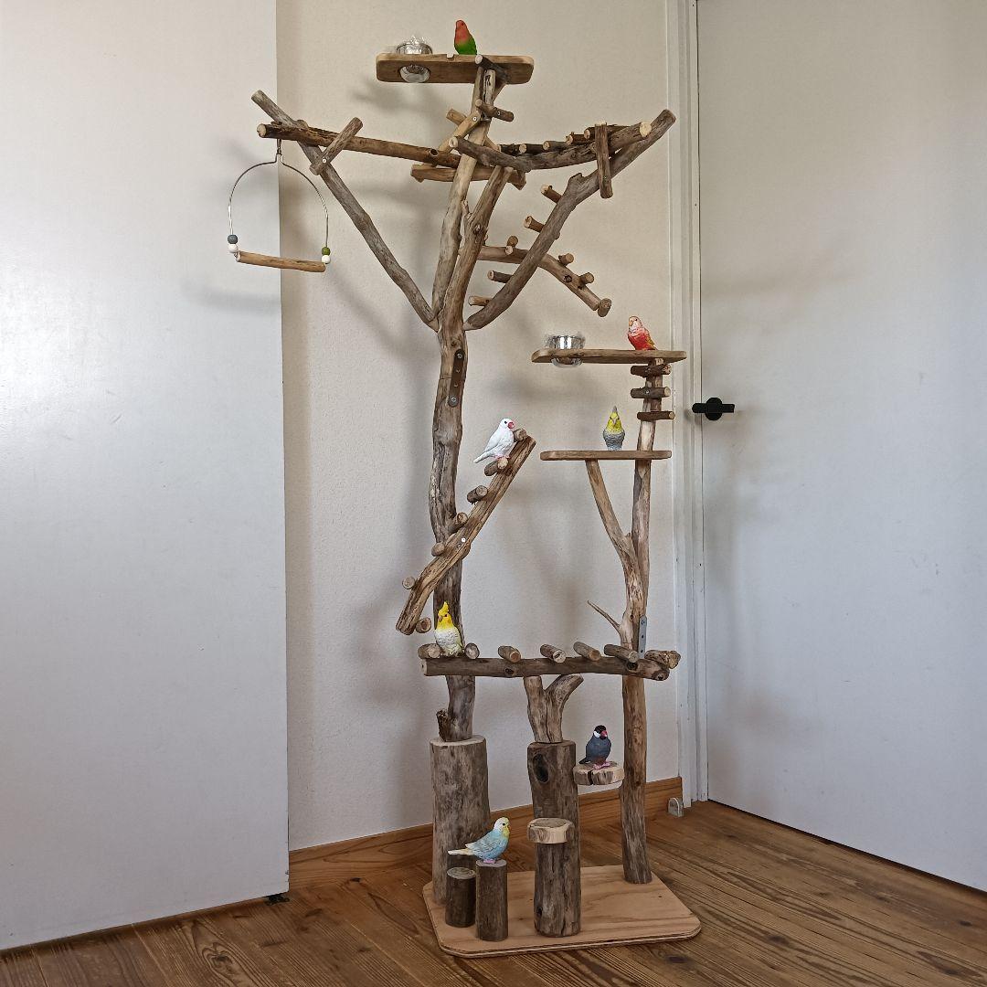 バードアスレチックジム大型 ③ 天然木 自然木 流木 インコ おもちゃ バードアスレチックジム大型 ㉟ 天然木 自然木 流木 止まり木 インコ