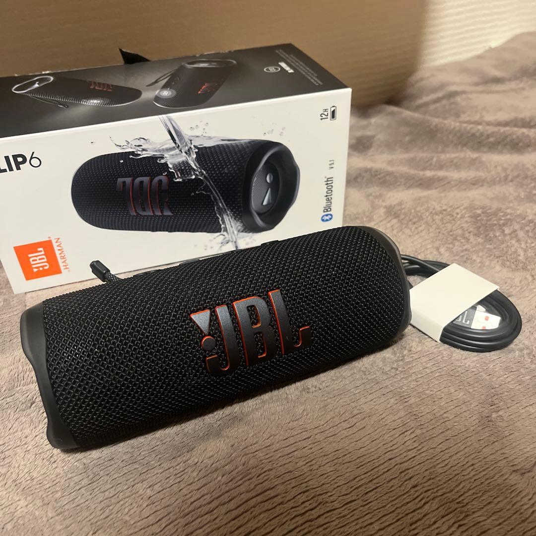JBL FLIP6 ブラック ワイヤレススピーカー - メルカリ