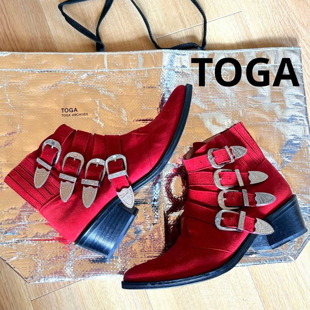 TOGAトーガ ★赤 スエード メタル ベルト ウエスタンブーツ LENNOX WOVEN TALL BOOT – FREDA SALVADOR