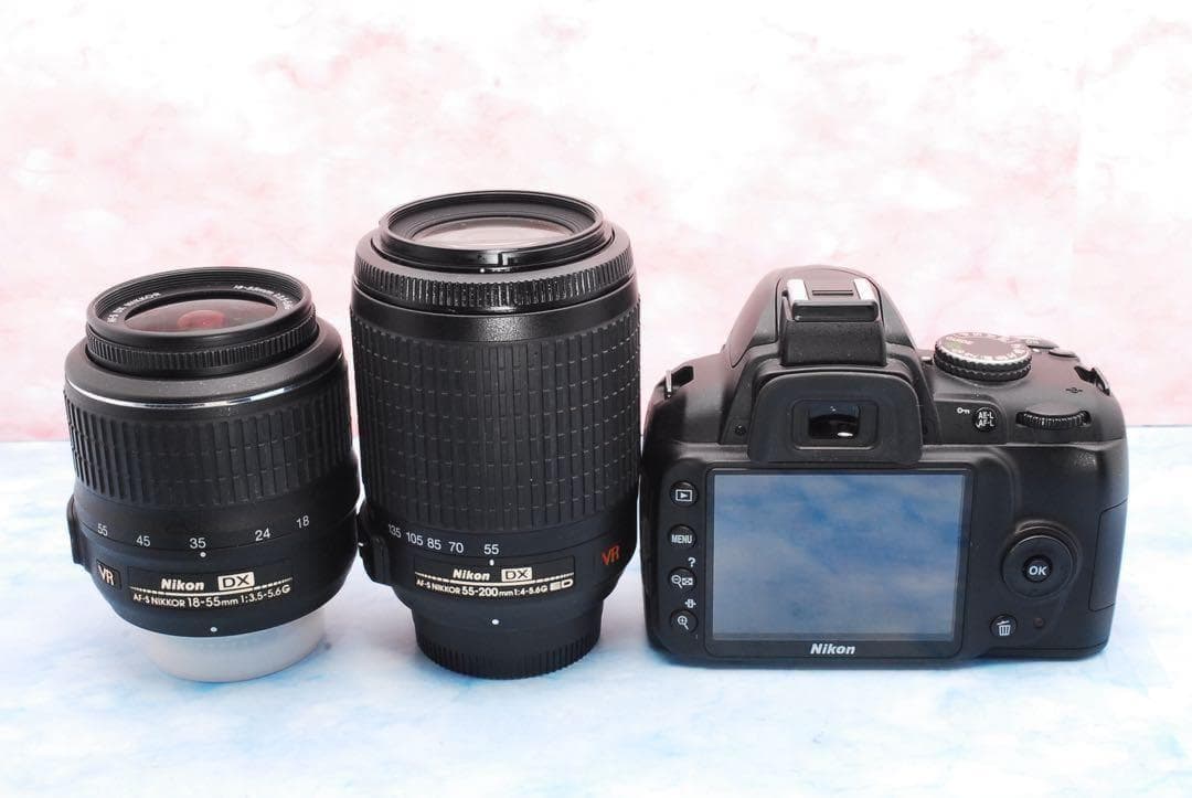 ニコン D3000☆実用品☆一眼レフカメラ☆手ぶれ補正Wレンズのおすすめ