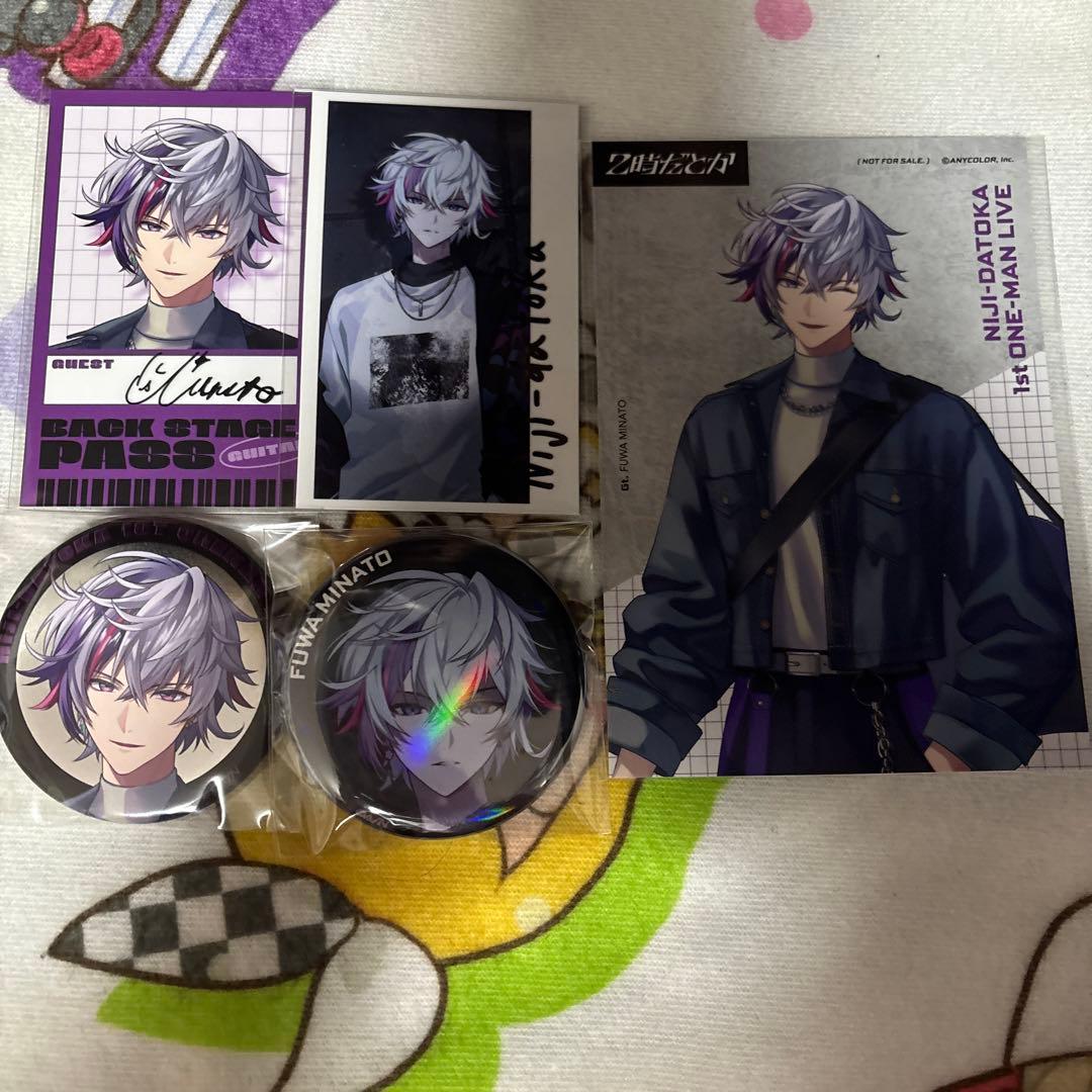 にじさんじ 不破湊 2時だとか 缶バッジ チェキ風カード 特典 - メルカリ
