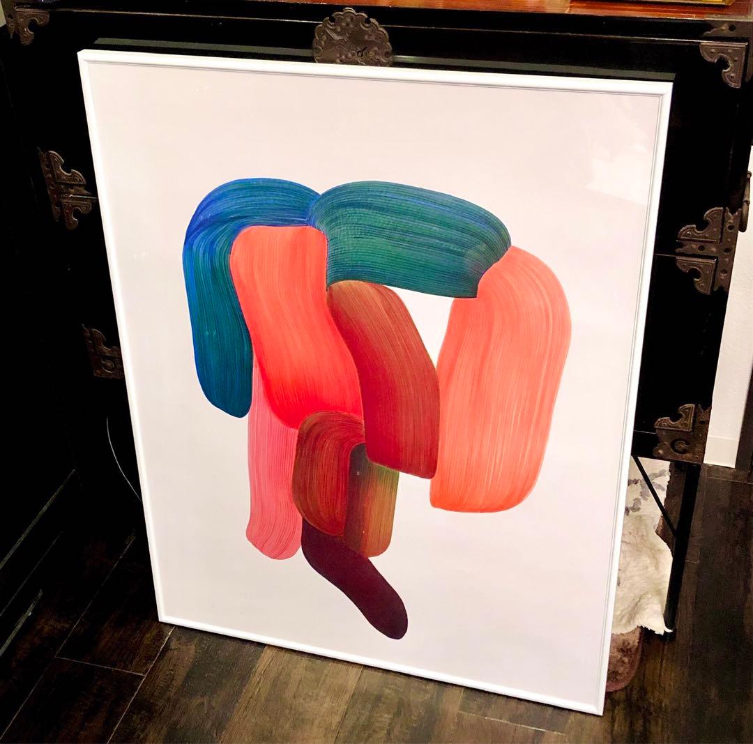 ロナン・ブルレック ポスター Drawing14 特注ホワイトフレームセット ロナン・ブルレック ポスター Drawing14 特注ホワイトフレームセット