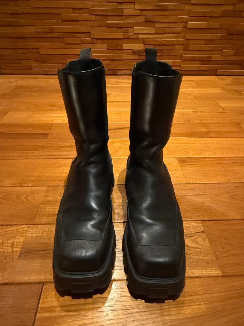 prada ブーツ Prada Brixxen レザーブーツ | ブラック | FARFETCH JP