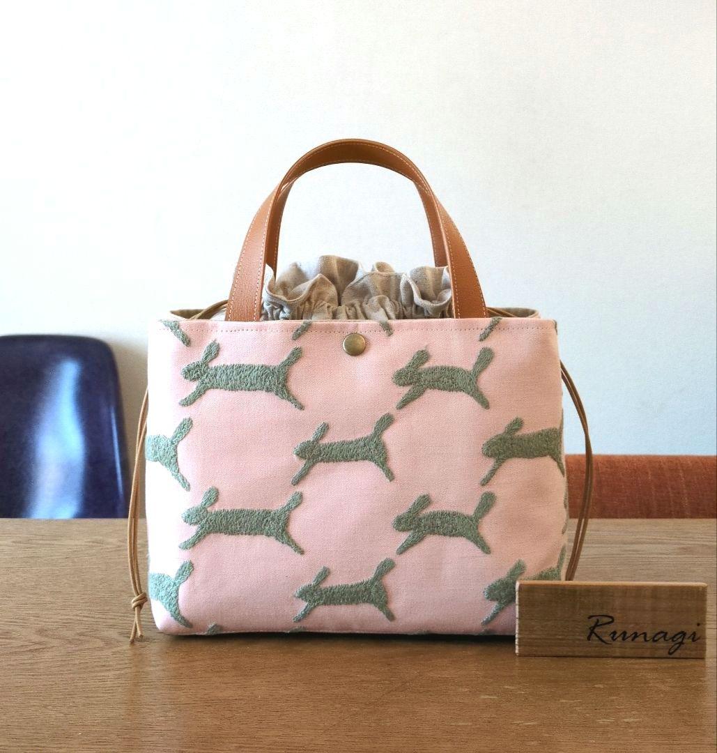 【sale】あおりポケットの巾着バッグ＊ミナペルホネン runrunrun Amazon.co.jp: ミナペルホネン runrunrun pink あおり巾着トート