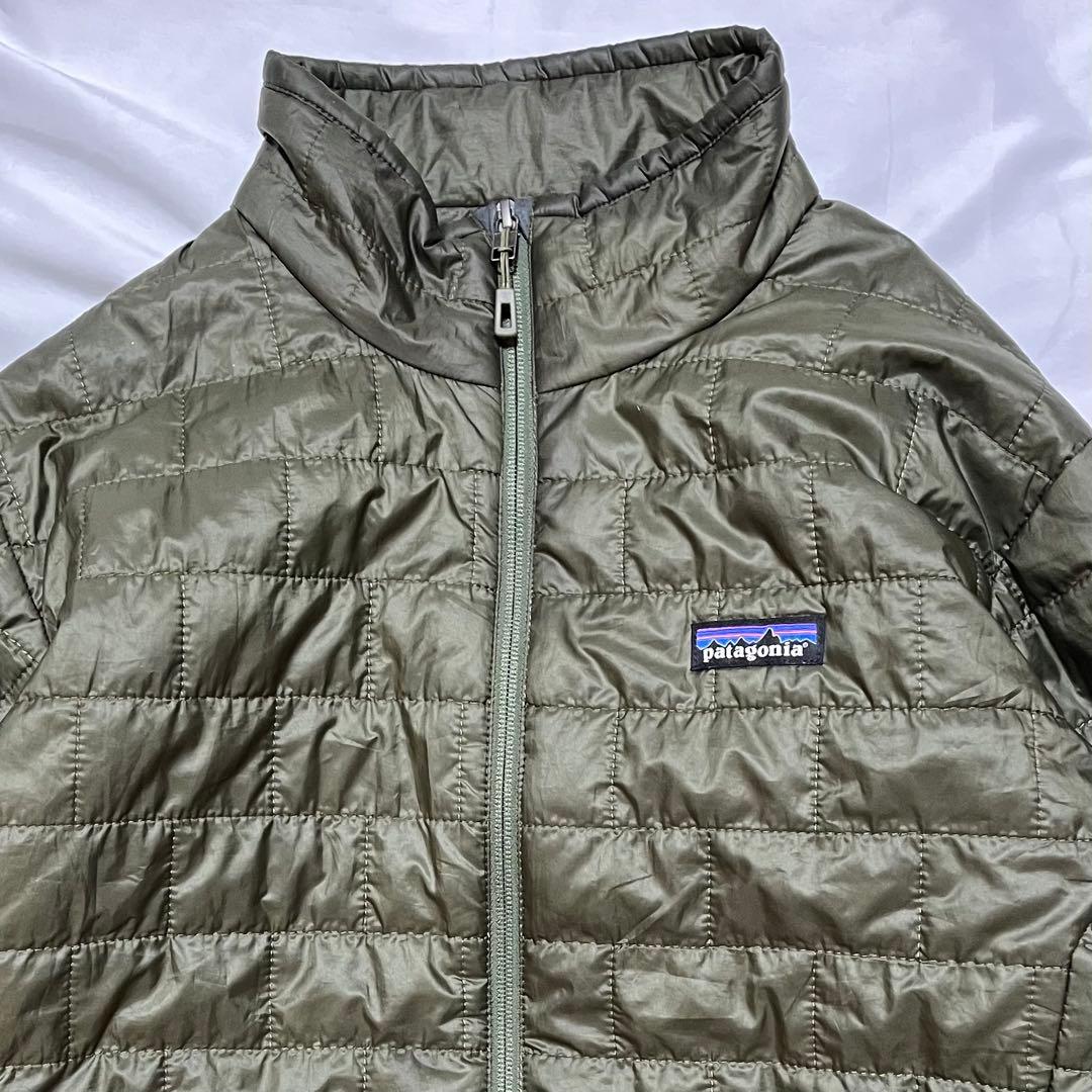 美品】パタゴニア ナノパフジャケット ベイシングリーン オリーブ