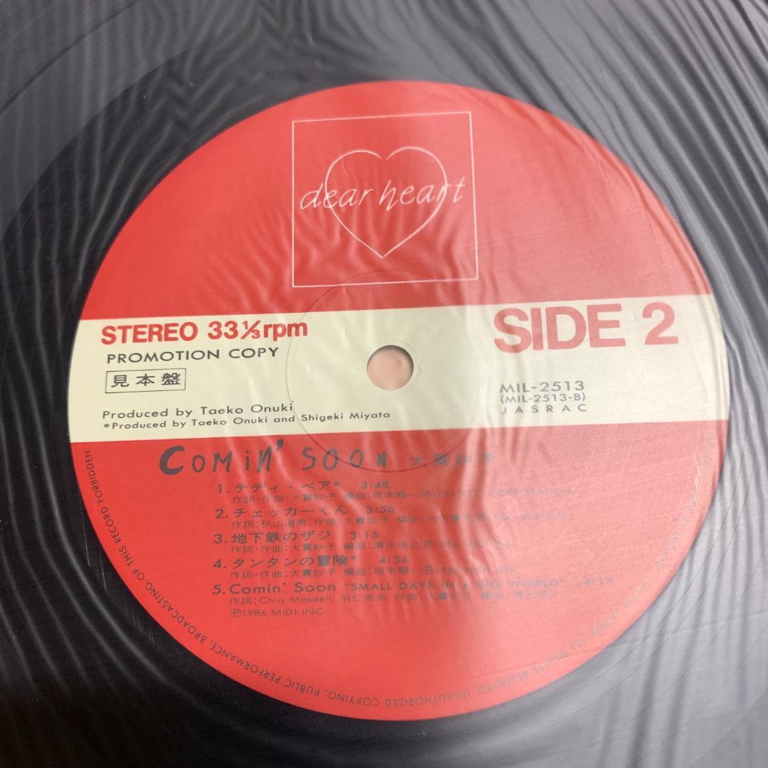 見本版 非売品 大貫妙子 Taeco Onuki カミングスーンLP 絵本 - メルカリ