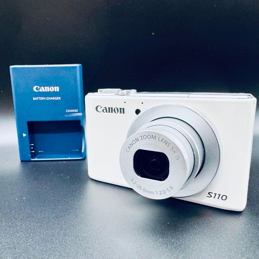 訳あり】CANON PowerShot S110 ホワイト デジタルカメラ - メルカリ
