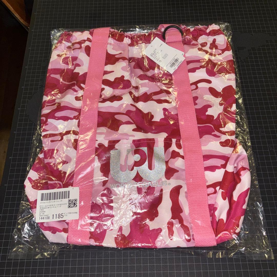 ワールドペガサス ワッペ×SHRITA ナップサック ピンク - メルカリ