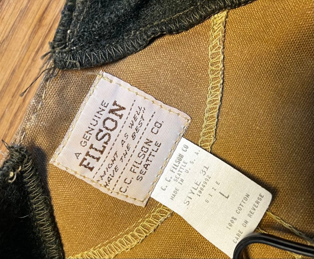 専用★ビンテージ1990's? \"FILSON\" フィルソン ハンティングベスト