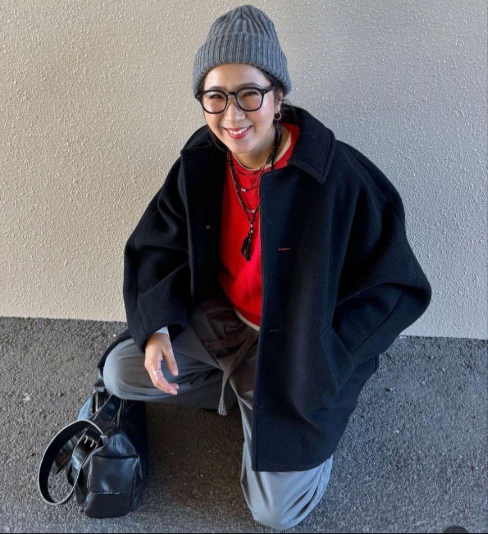 niko and… ライトモッサドルマンジャケットコート　ブラック niko and…（ニコアンド） ブルゾン アウター ライトモッサドルマン