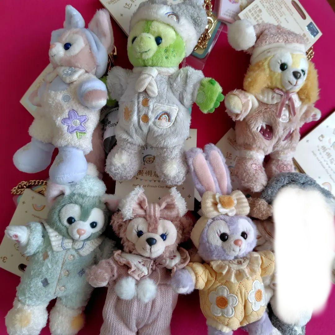 上海ディズニーリラックス ぬいぐるみキーホルダー 6体セット 上海ディズニーリラックス ぬいぐるみキーホルダー 6体セット 上海