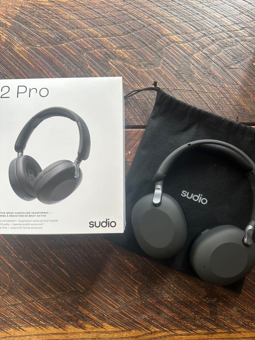 Sudio K2 Pro ワイヤレスヘッドホン ブラック Sudio K2 Pro Black | The Next-Gen Hybrid ANC Headphones
