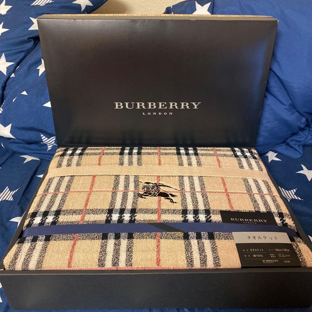 BURBERRY タオルケット 140cm x 190cm BURBERRY タオルケット 140cm×190cm - メルカリ