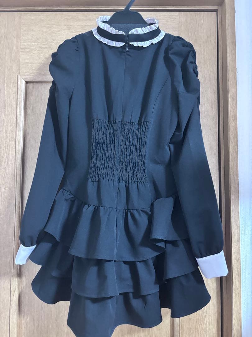 pium フロントリボンチョーカーティアードミニワンピ - メルカリ