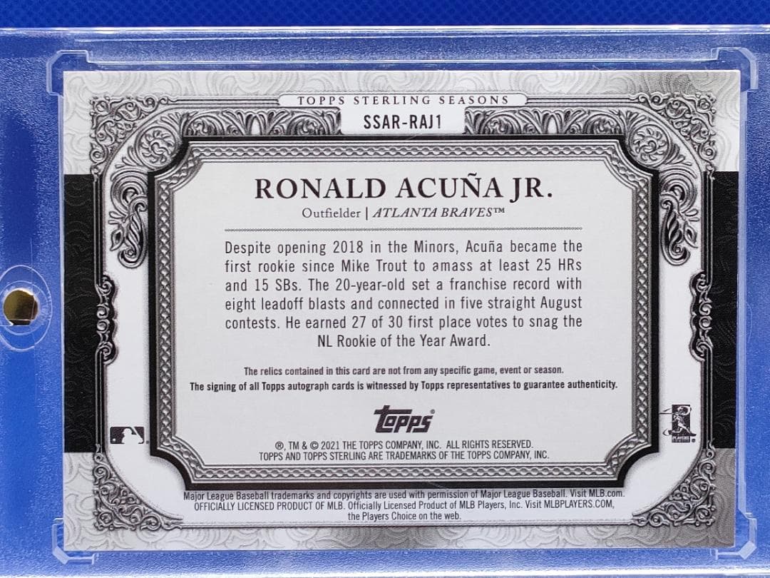PSA鑑定品】世界5枚_Ronald Acuna Jr. _直筆サイン - メルカリ