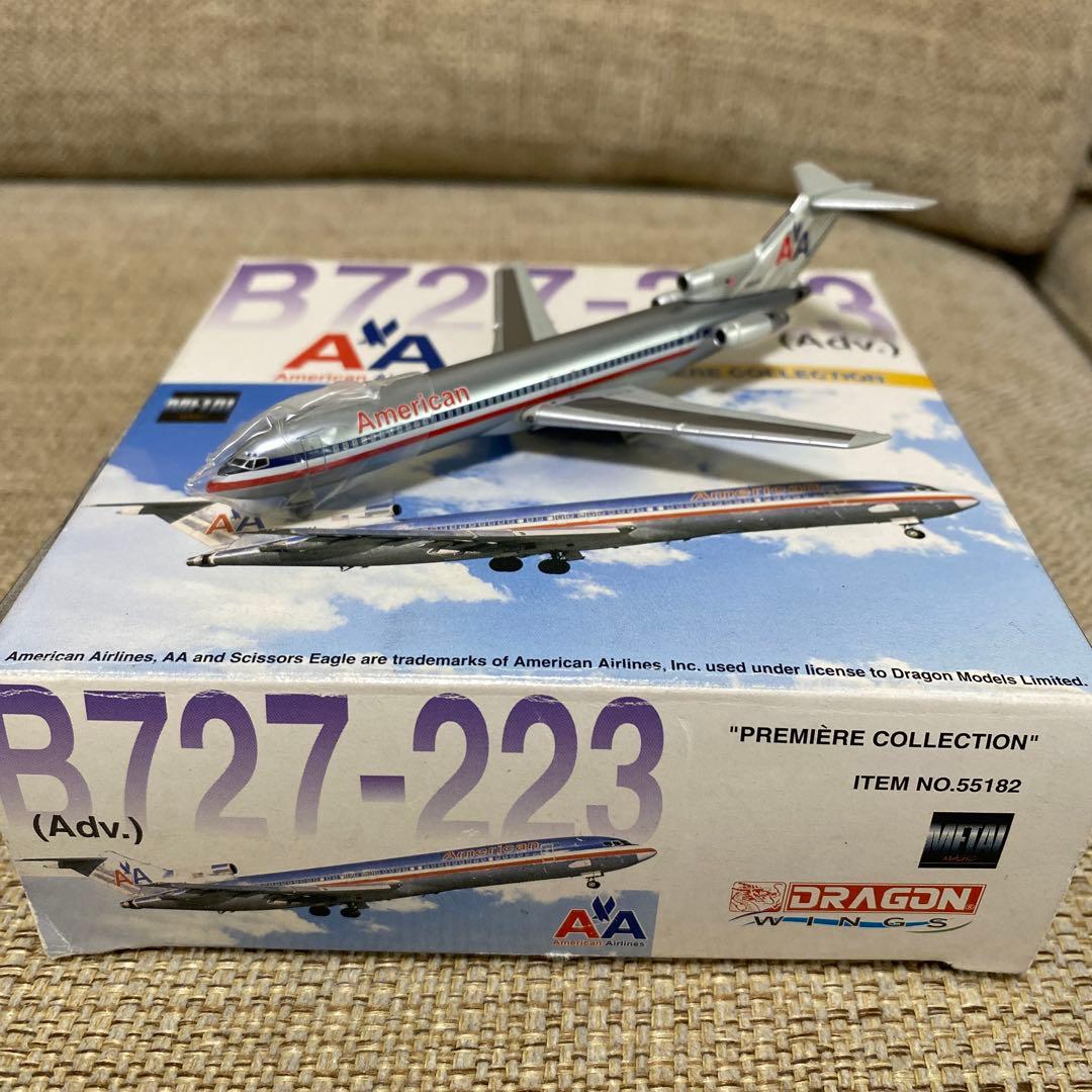 飛行機模型 American Airlines B727-223 ドラゴンモデル 飛行機模型 American Airlines B727-223 ドラゴンモデル - メルカリ