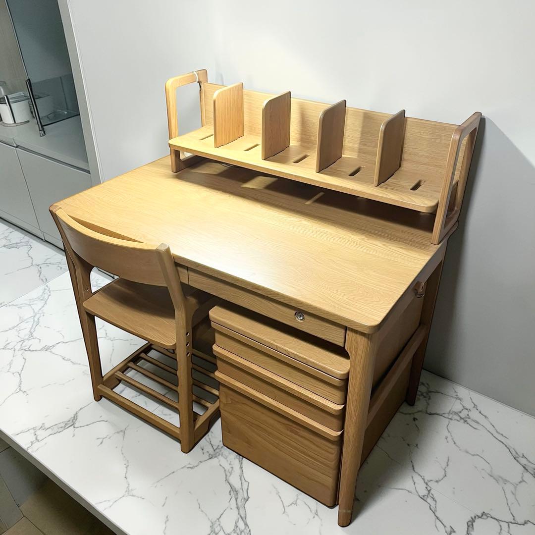 KEYUCA ケユカ ニノス デスク ワゴン イス ライト4点セット 子供用