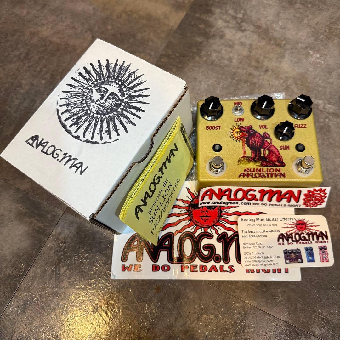 ギター ANALOG.MAN SUN LION / FUZZ BOOSTER AnalogMan Sun Lion SJ PJ – Motor City Guitar