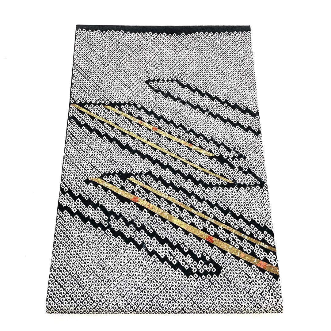 帯6521 ○高級 正絹 絞り 刺繍 名古屋帯 - メルカリ