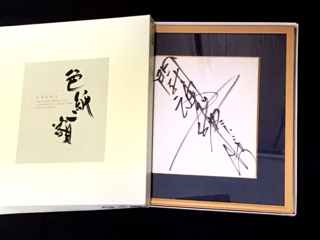 アントニオ猪木 直筆サイン色紙 闘魂入り 新日本プロレス 猪木 サイン