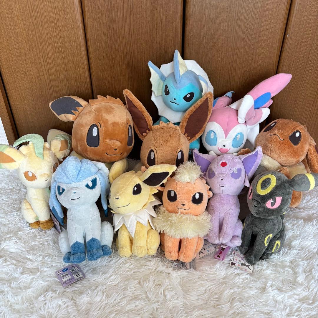 ブイズ ぬいぐるみ まとめ売り 11体 イーブイ 進化系 ポケモン